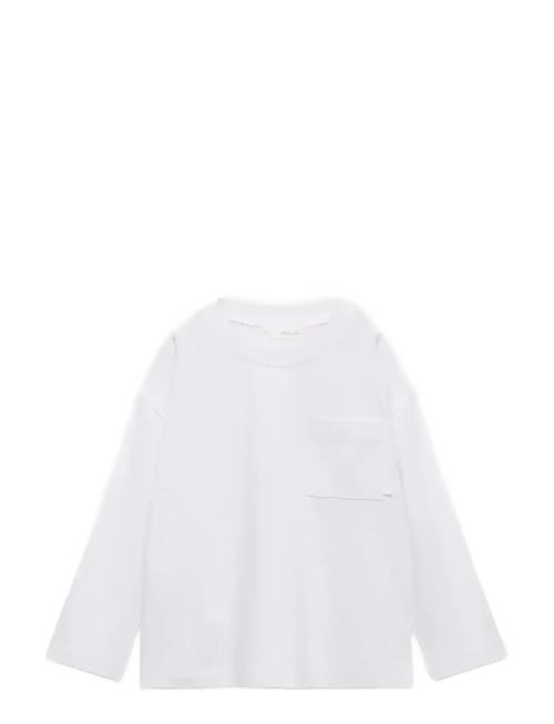 Pocket Cotton T-Shirt Mango White