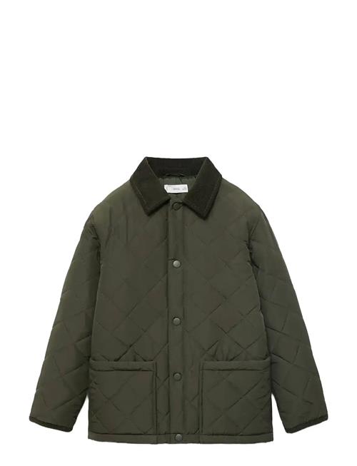 Quilted Anorak With Shirt Collar Mango Khaki