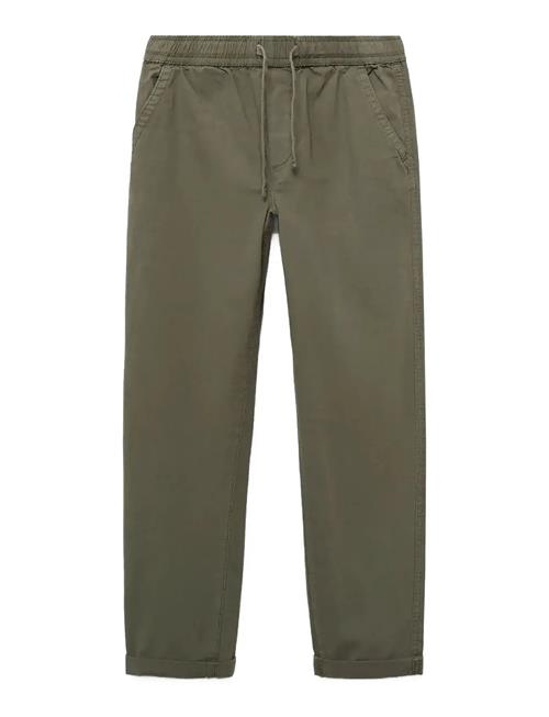 Elastic Waist Trousers Mango Khaki