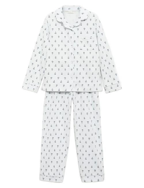 Floral-Print Pyjamas Mango Blue