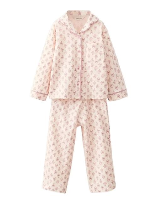 Printed Long Pyjamas Mango Pink