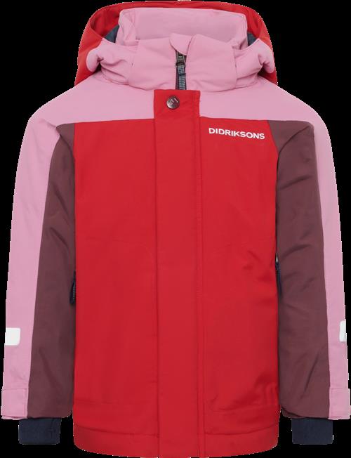 Didriksons Neptun Kids 4 Jakke Pomme Red  Pomme Red-130 cm  Rød  130 cm  Unisex