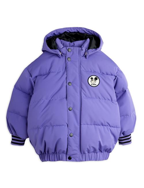 Mini Rodini Ritzratz Pufferjakke Med Lapper Purple  Purple 80/86 cm  Lilla  80/86 cm  kvinde
