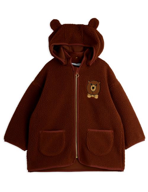Mini Rodini Bear Pile-jakke Brown  Brown 116/122 cm  Brun  116/122 cm  Unisex