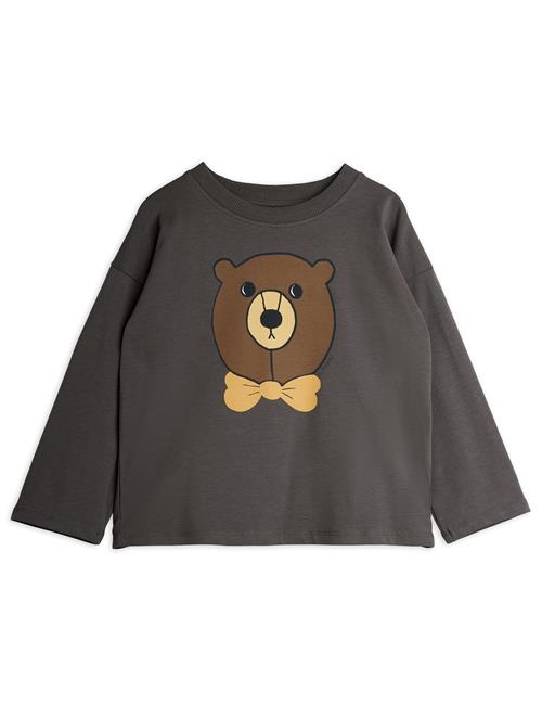 Mini Rodini GOTS Bear Top Med Lange Ærmer Grey  Grey 92/98 cm  Grå  92/98 cm  mand