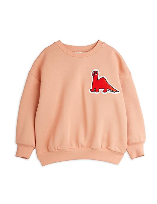 Mini Rodini GOTS Dino Patch-sweater Pink  Pink 104/110 cm  Lyserød  104/110 cm  kvinde