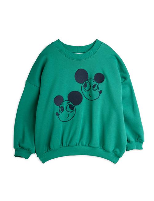 Mini Rodini GOTS Ritzratz Sweatshirt Green  Green 104/110 cm  Grøn  104/110 cm  kvinde