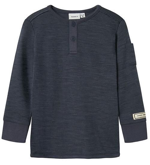 Name It Bluse - Uld/Viskose - NmmWyla - Ombre Blue
