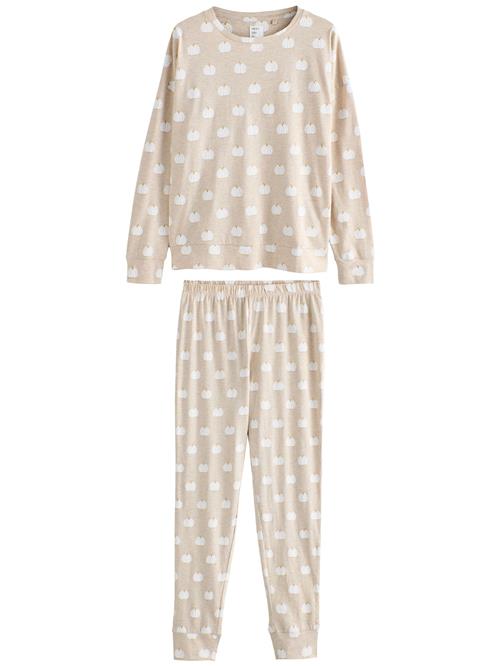 Next Pyjamas  beige / hvid