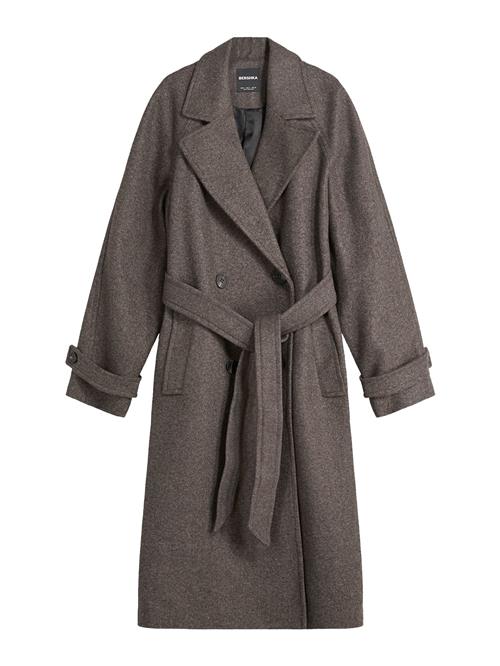 Bershka Overgangsfrakke  brun-meleret
