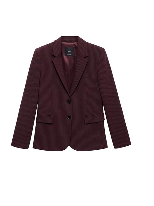 MANGO Blazer 'BERGEN'  vinrød / hvid