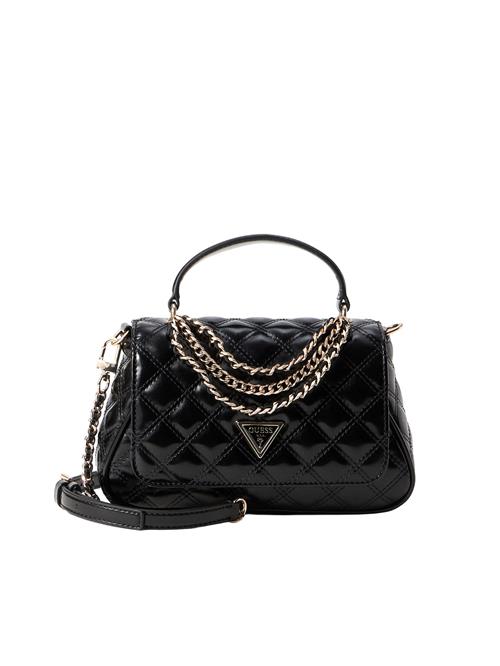 GUESS Håndtaske 'GIULLY II TOP HANDLE FLAP'  guld / sort
