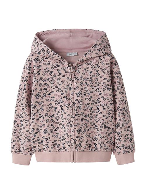 NAME IT Sweatjakke 'NMFVOLTANA'  beige / navy / lilla