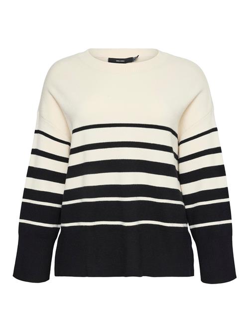 Vero Moda Curve Pullover 'VMCSABA'  sort / hvid