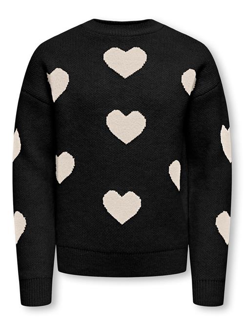 ONLY GIRLS Pullover 'KOGNAJA'  beige / sort