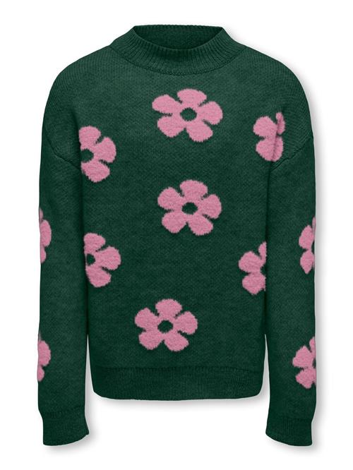 ONLY GIRLS Pullover 'KOGNAJA'  grøn / pink