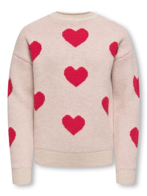 ONLY GIRLS Pullover 'KOGNAJA'  pink / rød