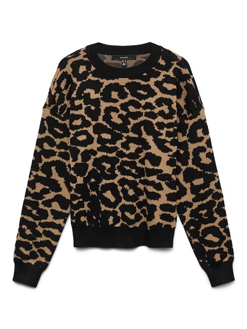 VERO MODA Pullover 'VMSilje'  brun / sort