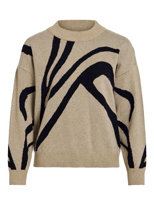 VILA Pullover 'VITif'  beige-meleret / sort