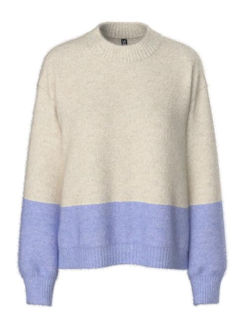 PIECES Pullover 'PCIvy'  lysegrå / lilla-meleret