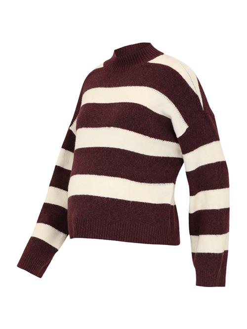 Vero Moda Maternity Pullover 'VMMINEZ'  creme / vinrød