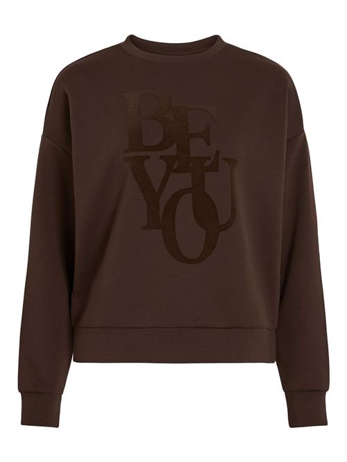 VILA Sweatshirt 'VIReflect'  kastaniebrun / mørkebrun