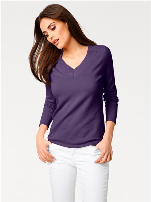 heine Pullover  mørkelilla