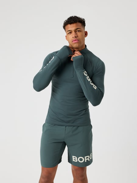 Björn Borg Borg Midlayer Half Zip Grøn, M