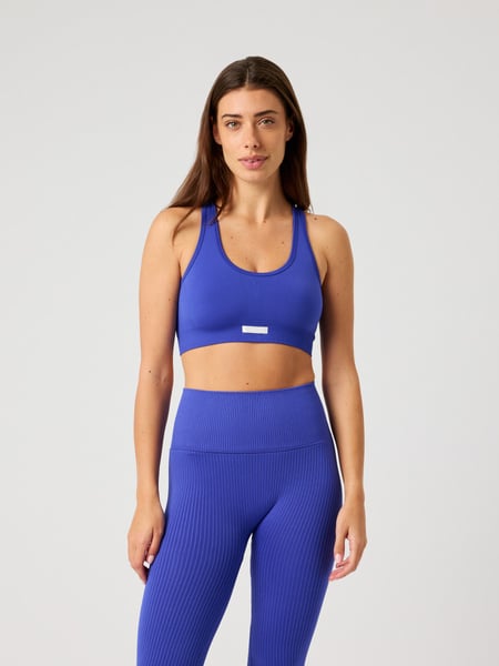Björn Borg Studio Seamless Low Sports Bra Blå, M