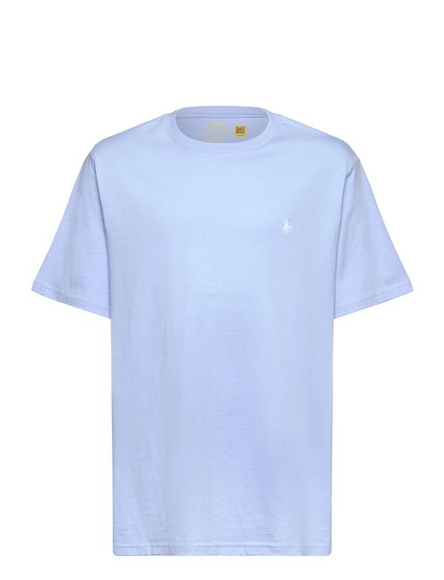 Cotton Jersey Crewneck Tee Ralph Lauren Kids Blue