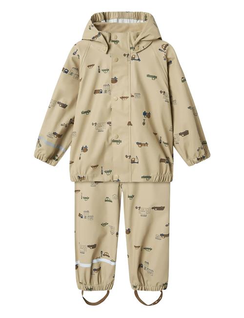 Nmmdry10 Rain Set Aop Fo Name It Beige