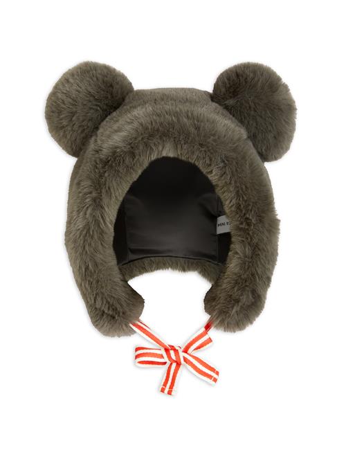 Mini Rodini Hue I Imiteret Pels Grey  Grey 44/46 cm  Grå  44/46 cm  Unisex