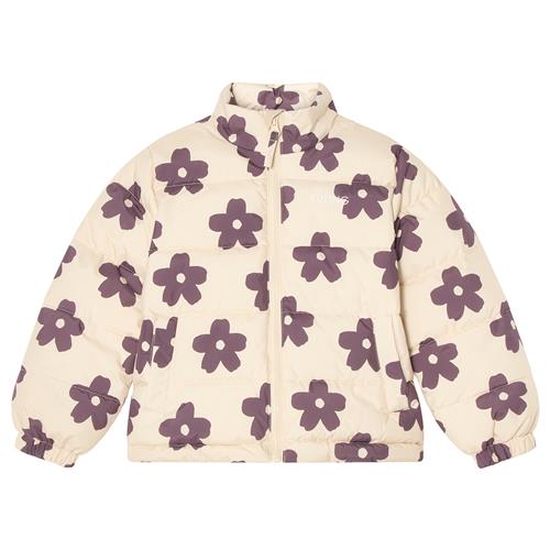 Kuling Bern Puffer-jakke Aubergine Flower  98 cm  Hvid  98 cm  Unisex