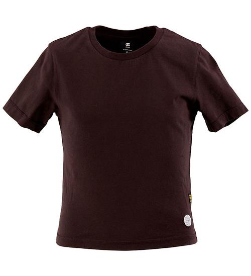 G-star RAW Bluse - Cropped Mini Slim - Chocolat Plum