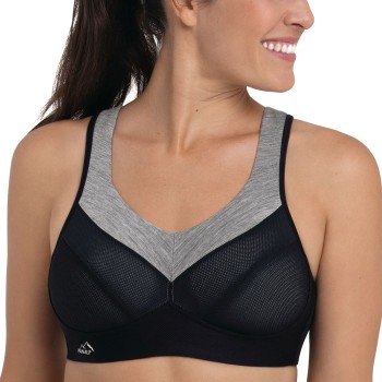 Anita Bh Active Wool Sport Bra Sort E 70 Dame
