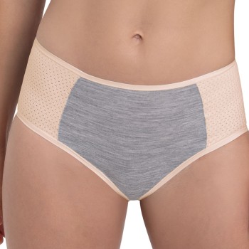 Anita Trusser Sports High Waist Panty Plus Rosa/Grå 40 Dame