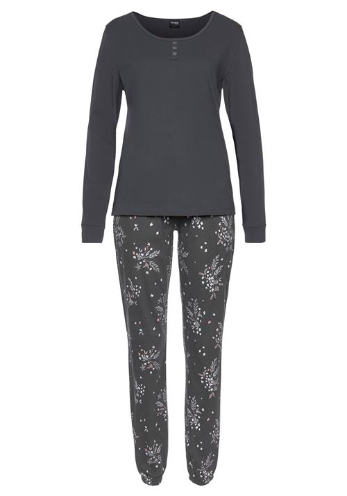 VIVANCE Pyjamas  antracit / rosé / hvid