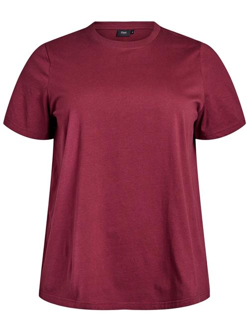 Zizzi Shirts 'Charlin'  mørkerød