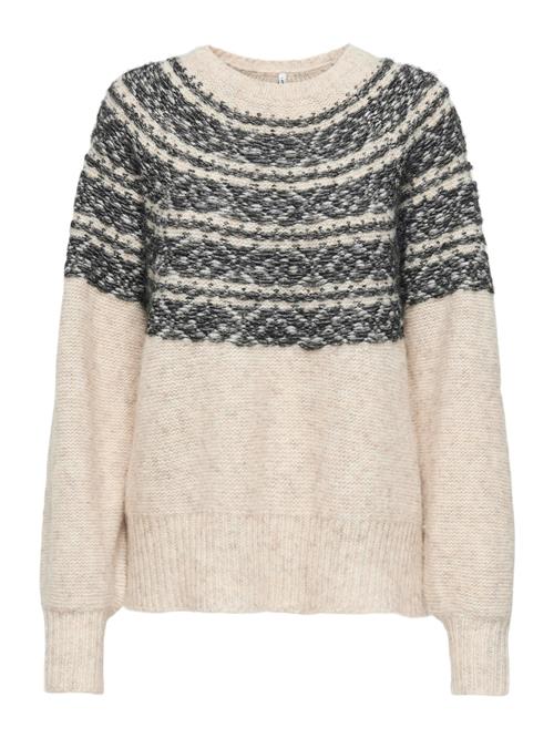 ONLY Pullover 'ONLSIDONA'  ecru / sort