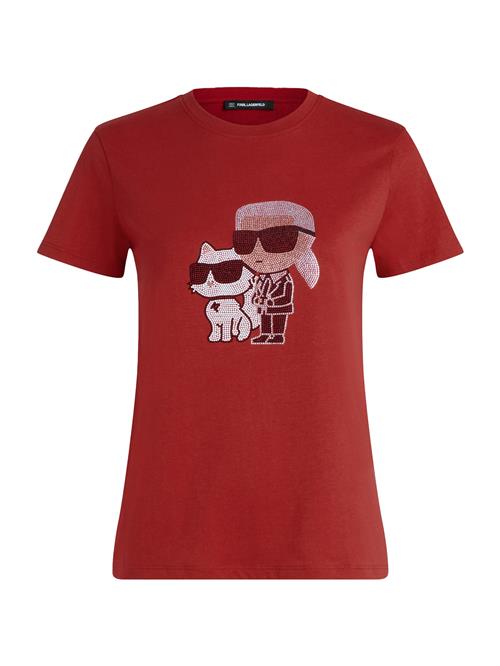 Karl Lagerfeld Shirts 'IKON'  rød / hvid