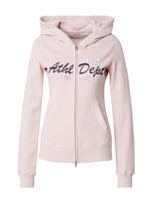 HOLLISTER Sweatjakke  rosé / sort / hvid