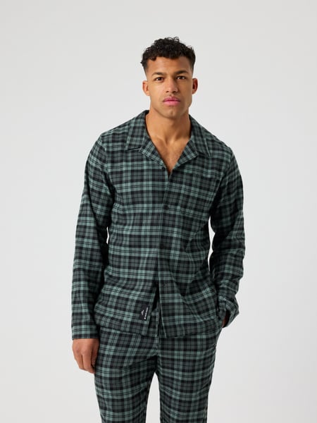 Björn Borg Core Flannel Pyjama Shirt Sort, L