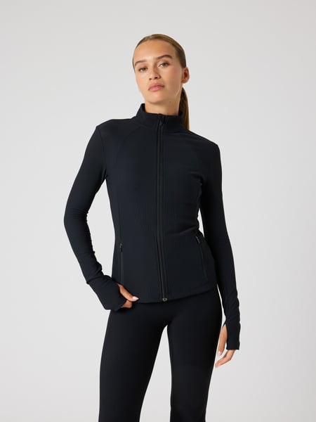 Björn Borg Studio Premium Ribbed Midlayer Sort, XL
