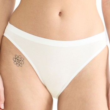 Sloggi Trusser 2P GO Sense High Leg Briefs Elfenben modal Medium Dame