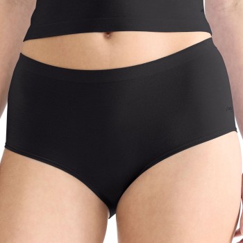 Sloggi Trusser 2P GO Sense High Waist Briefs Sort modal Large Dame