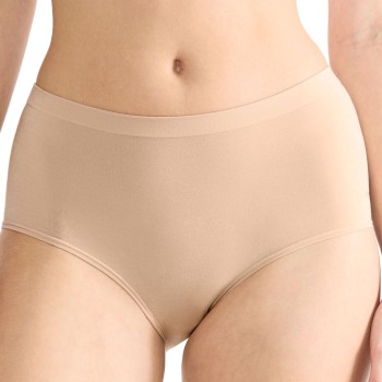 Sloggi Trusser 2P GO Sense High Waist Briefs Beige modal X-Large Dame