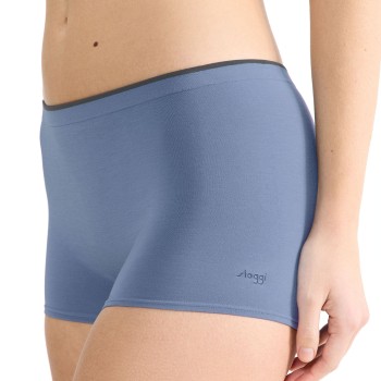Sloggi Trusser 2P GO Sense Shorts Blå modal X-Large Dame