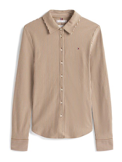 TOMMY HILFIGER Bluse '1985'  brun / hvid