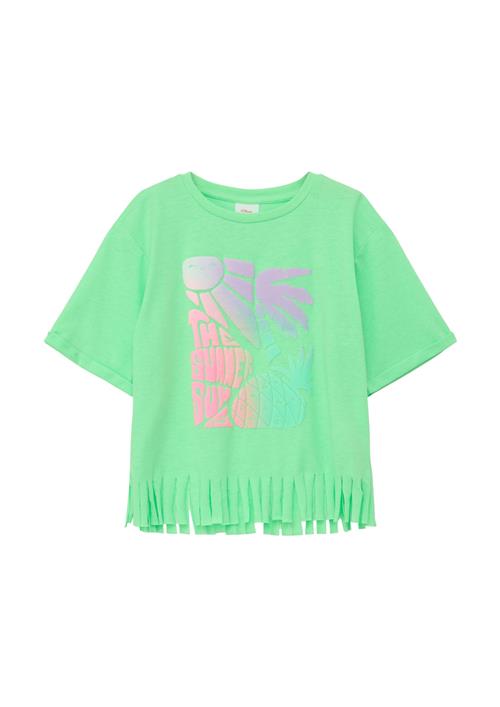 s.Oliver Bluser & t-shirts  lysegrøn / blandingsfarvet