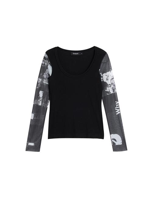 Desigual Shirts  grå / sort / hvid